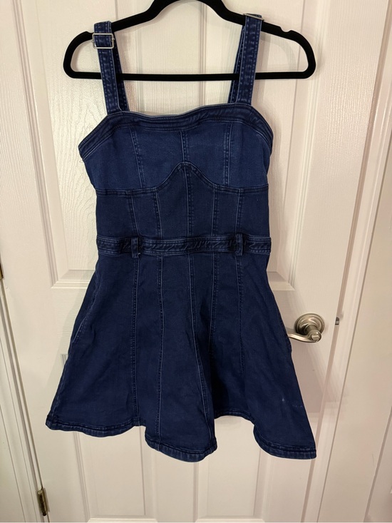 Free People Dresses & Skirts - Free People Dark Blue Denim Mini Dress